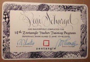 Certified Zentangle Teacher Certificate