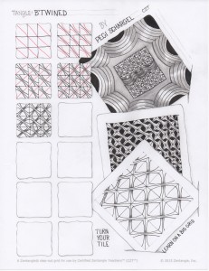 Zentangle: B’Twined a new tangle by Pegi Schargel, CZT | Do More Art ...